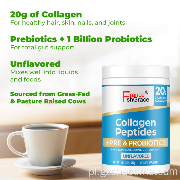 Organiczne peptydy kolagenowe proszek Wspieranie Zdrowie kości stawów